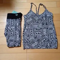 spoutヨガウェア タンクトップとレギンスセット Lサイズ
