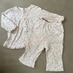 花柄長袖パジャマセット 80センチ