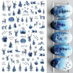 【F812】ネイルシール ウィンター