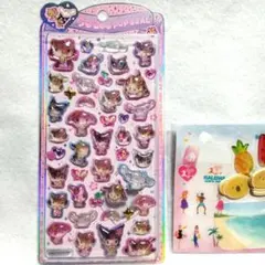 【正規品】おすそわけつき　サンリオキャラクターズ　うるちゅるポップシール　日焼け