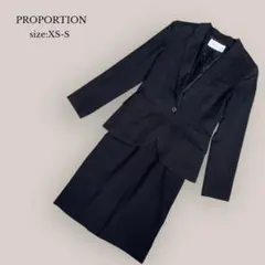 【プロポーション】スーツ　セットアップ　フォーマル　スカートセット　ストライプ