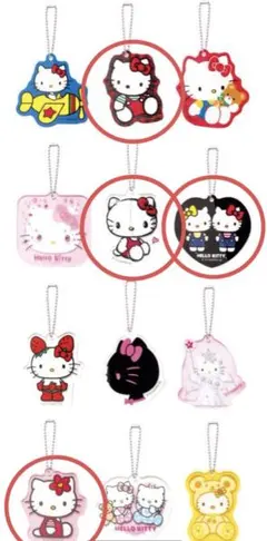 ハローキティ ハッピーくじ 1番くじ E賞 アクリルチャーム 4種セット