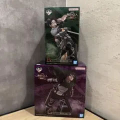 進撃の巨人 一番くじ フィギュア リヴァイ ハンジ セット