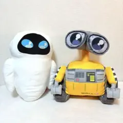 ラウンドワン限定 うるりぃみぃ ぬいぐるみ ウォーリー イヴ 2点セット