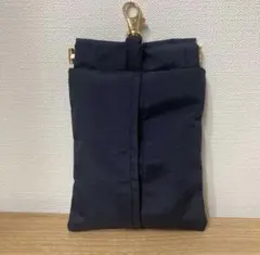 撥水ナイロン　バネポーチ 携帯用ダストポーチ　　 ティシュケース
