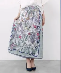 【is scolar】メッシュ花柄orラメリバーシブルsk《土日限定割引中》のサムネイル