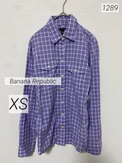 1289 Banana Republic チェック柄長袖シャツのサムネイル