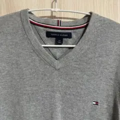 TOMMY HILFIGER グレー Vネック 綿100% 78J2906