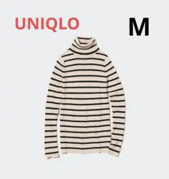 UNIQLO ストライプ ウール　セーター M　タートル