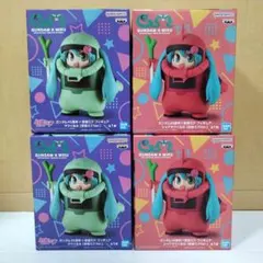 ガンダム45周年×初音ミク フィギュア ザクぐるみ シャアザクぐるみ 4個セット