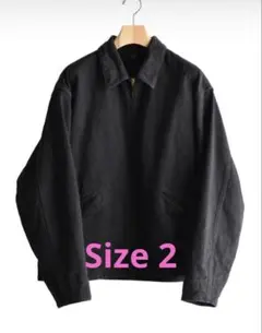 26SS comoli コモリ ブラックデニム ジップショートジャケット