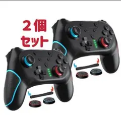 Switch コントローラー 背面ボタン付き1000mAh 2個セット