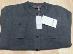 CABaN コットンカシミヤ クルーネックカーディガン　S