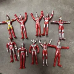 ユタカ製　小型ソフビフィギュア　ウルトラマン　10体セット