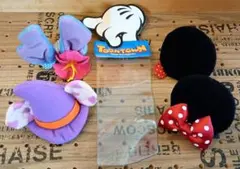 ディズニーランド ミニーマウス スティッチ ヘアピン チケットケース 4点セット