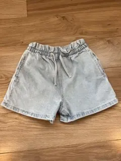 １回短時間着用★H&M★デニムショートパンツキュロット★140★ユニクロ★