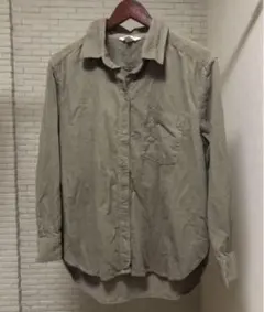 H&M 長袖　シャツ　ブラウンのサムネイル