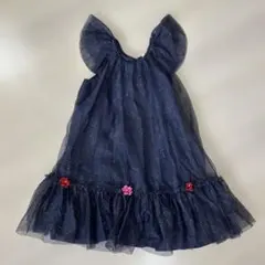 H&M ネイビー ワンピース 120