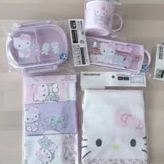 キティ ピクニックセット ランチョンマット、皿、コップ、タッパーl