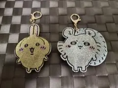 ちいかわラインストーンキーホルダー2 うさぎ、モモンガ