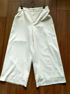 美品【LAUTREAMONT】ホワイト ワイドパンツ レディース　38