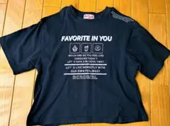 Ricca ricca ブラック Tシャツ ショート丈　サイズ140cm