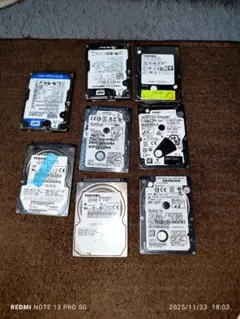 2.5インチ HDD 8個セット　500×３　320×２　他