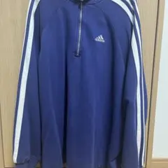 adidas ジップアップジャケット 2XL ネイビー