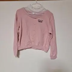 JENNI ピンク ボタン付きトレーナー