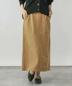 未使用タグ付き☆グローバルワークのピーチサテンIラインスカート