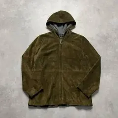 90s Banana Republic suede zip up hoodieのサムネイル