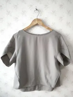 ☆グリーンレーベルリラクシング グレー 半袖カットソー シャツ М☆のサムネイル