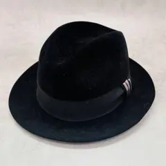 Borsalino ソフトヴェロア ラビットファー 中折れハット イタリア製