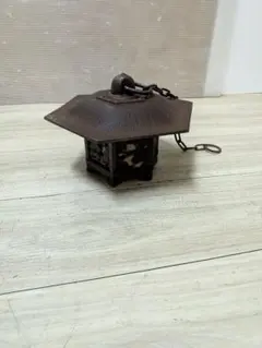 江戸後期 鉄製 行燈 灯火器 扉付 オブジェ 骨董品 アンティーク - メルカリ