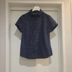 トミーTOMMY HILFIGER 半袖シャツ アンカー柄 ネイビー Lのサムネイル