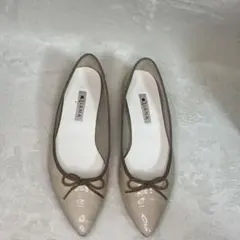 DIANA ベージュ ポインテッドトゥパンプス　No.29