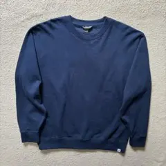 Eddie Bauer 無地スウェット ネイビー L ゆるだぼ 定番人気