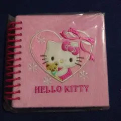 平成レトロ！ハローキティ 刺繍リングノート 60シート ピンク