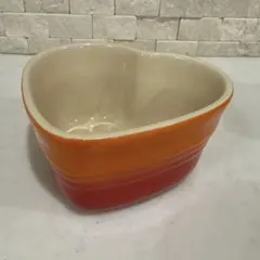 LE CREUSET ル・クルーゼ ハート型 ラムカン 橙色