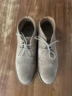 ブラウン スエード レースアップシューズ