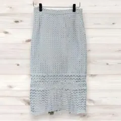 F0241 VICKY ロングスカート タイト (0) 白 裏地ありのサムネイル