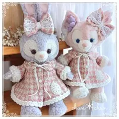 ステラルー/リーナベル/Sサイズコスチューム/ピンク千鳥コートワンピ