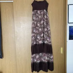 新品未使用品　キャミロングワンピー