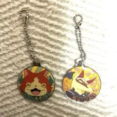 妖怪ウォッチ　ジバニャン キュウビ　メタルストラップ