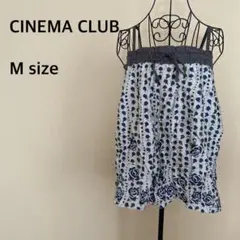 【CINEMA CLUB】キャミソール/チューブトップ/花柄/ネイビー/紺のサムネイル