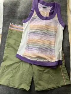タンクトップとショートパンツセット