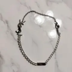 【新品未使用】YSLシルバーブレスレットのサムネイル