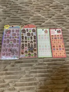 正規品　モンチッチ　うるちゅるポップシール　タイルシール　4点セット