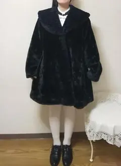 Y2k フェアリーグランジ フェイクファーコート itimi ジャンティーク