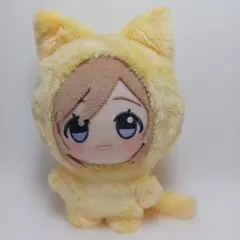 ちびぐるみ　ぬい服　10㎝　着ぐるみ　黄色ネコ　ハンドメイドのサムネイル